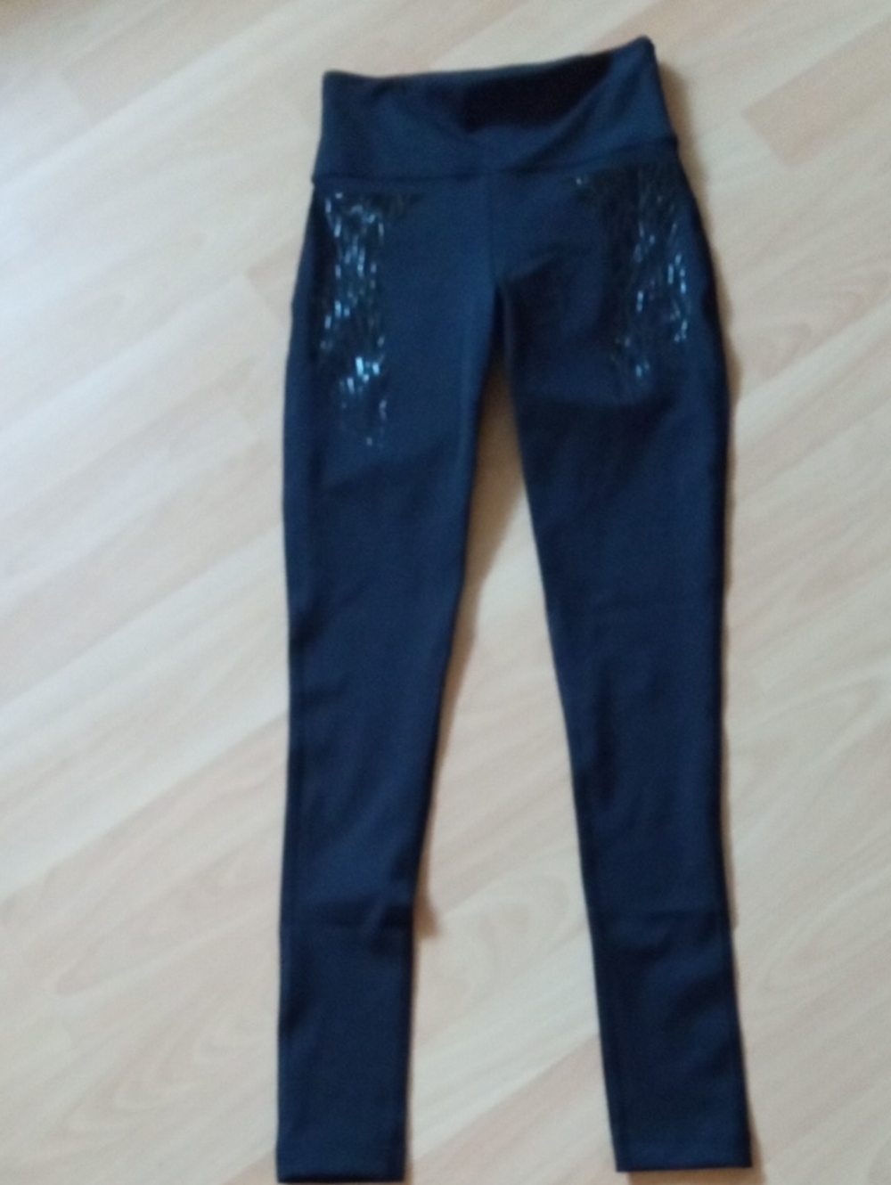 Gymshark Black High-Waist Sequin Pocket Leggings